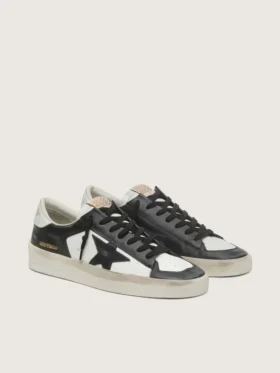 Zapatillas Stardan para hombre en piel blanca y negra