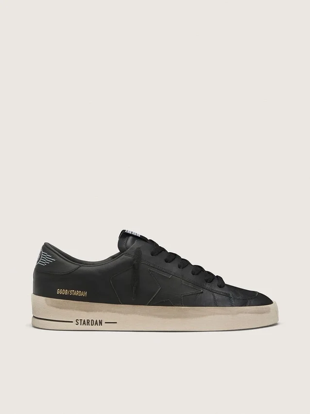 Zapatillas Stardan para hombre en piel totalmente negra