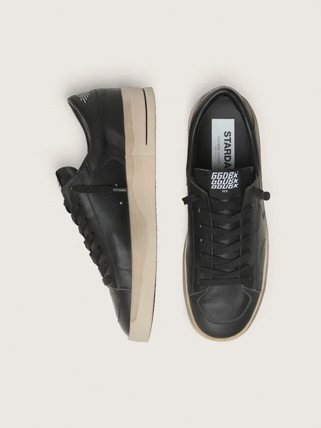Zapatillas Stardan para hombre en piel totalmente negra