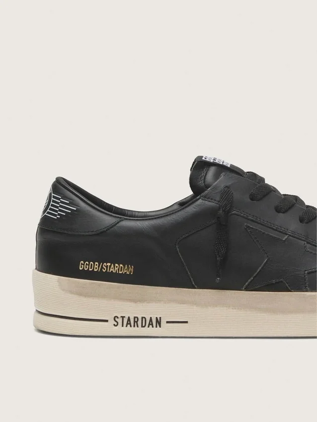 Zapatillas Stardan para hombre en piel totalmente negra