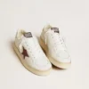 Zapatillas Stardan para mujer en napa con estrella brillante y lengüeta del talón de piel metalizada
