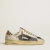 Zapatillas Stardan para mujer en napa y malla con lengüeta en el talón de piel de potro con estampado de leopardo