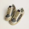 Zapatillas Stardan para mujer en napa y malla con lengüeta en el talón de piel de potro con estampado de leopardo