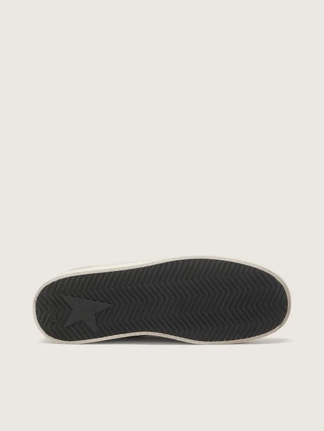 Zapatillas Stardan para mujer en piel blanca y purpurina