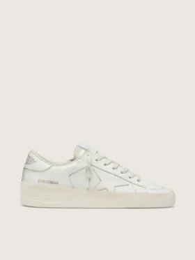 Zapatillas Stardan para mujer en piel totalmente blanca