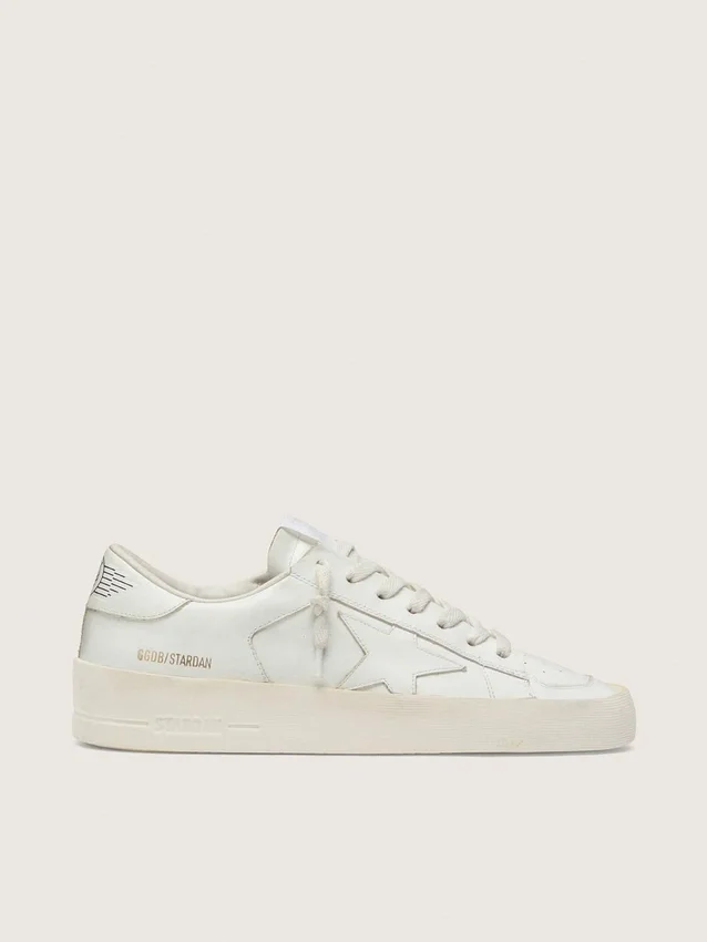 Zapatillas Stardan para mujer en piel totalmente blanca