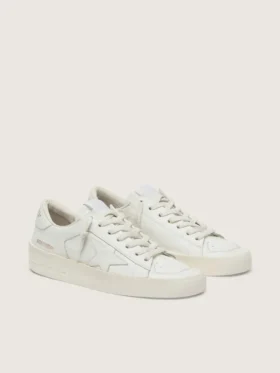 Zapatillas Stardan para mujer en piel totalmente blanca