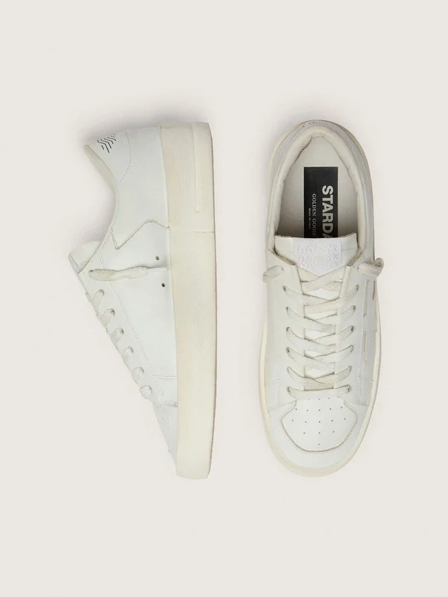 Zapatillas Stardan para mujer en piel totalmente blanca
