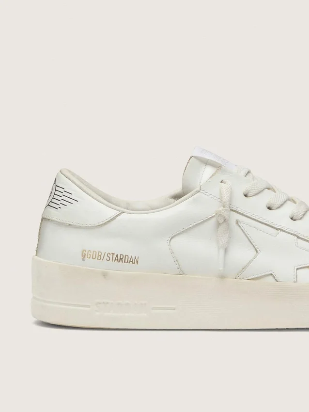 Zapatillas Stardan para mujer en piel totalmente blanca