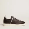 Zapatillas Starter para hombre de piel con estrella estampada en la lengüeta del talón