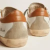 Zapatillas Super-Star para hombre con estrella de ante y lengüeta marrón en el talón
