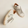 Zapatillas Super-Star para mujer con estrella de ante y lengüeta marrón en el talón