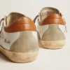 Zapatillas Super-Star para mujer con estrella de ante y lengüeta marrón en el talón