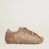 Zapatillas Super-Star Ski para hombre en ante Dolmias y caramelo, con estrella y lengüeta en el talón de nubuck marmolado