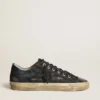 Zapatillas V-Star en denim azul medianoche con estrella y puntera de piel negra