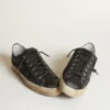 Zapatillas V-Star en denim azul medianoche con estrella y puntera de piel negra