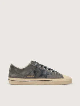 Zapatillas V-Star para hombre en ante negro con estrella de piel negra