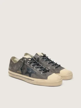 Zapatillas V-Star para hombre en ante negro con estrella de piel negra