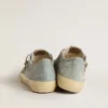 Zapatillas V-Star para hombre en lona azul claro con estrella de piel gris paloma