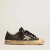 Zapatillas V-Star para hombre en lona negra con estrella y talón en gris hielo