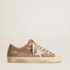 Zapatillas V-Star para mujer en ante gris paloma con estrella de piel gris claro