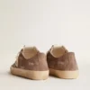 Zapatillas V-Star para mujer en ante gris paloma con estrella de piel gris claro