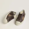 Zapatillas V-Star para mujer en nubuck marrón con estrella de ante color tabaco