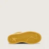 Zapatillas «Young Ball Star» en ante ocre con estrella y lengüeta en el talón de piel blanca brillante