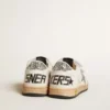 Zapatillas «Young Ball Star» en napa con estrella plateada brillante y lengüeta en el talón