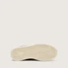 Zapatillas «Young Ball Star» en piel de potro con estampado de leopardo en blanco y negro y estrella de cuero color crema