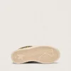 Zapatillas «Young Ball Star» en piel de potro con estampado de leopardo, estrella de cuero blanco y lengüeta en el talón