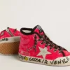 Zapatillas Young Francy con lentejuelas, estrella de ante gris hielo y cordones con estampado animal