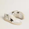 Zapatos Ball Star para mujer con estrella de piel metalizada y lengüeta del talón de piel brillante