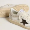 Zapatos Ball Star para mujer con estrella de piel metalizada y lengüeta del talón de piel brillante