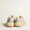 Zapatos Space-Star para mujer en ante gris hielo con forro de piel de oveja