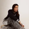 Zapatos Space-Star para mujer en purpurina plateada con forro de piel de oveja