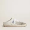 Zapatos Super-Star Sabot LTD para mujer con estrella de ante gris y cristales Swarovski