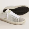 Zapatos Super-Star Sabot LTD para mujer con estrella de ante gris y cristales Swarovski