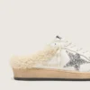 Zapatos tipo sabot «Ball Star» con estrella brillante y forro de piel de oveja