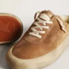 Zapatos tipo sabot Space-Star para hombre en ante color tabaco con estrella perforada