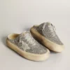 Zapatos tipo sabot «Space-Star» para mujer con purpurina, estrella gris hielo y lengüeta