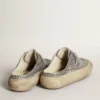 Zapatos tipo sabot «Space-Star» para mujer con purpurina, estrella gris hielo y lengüeta