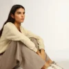 Zapatos tipo Super-Star Sabot con estrella de piel blanca y forro de piel de oveja